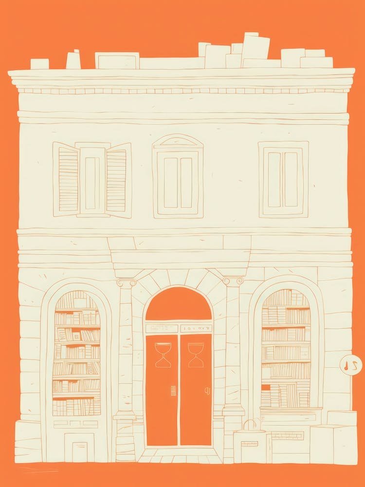 Rom Die Bücherleseecke Pastellfarben 5
