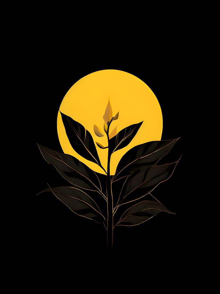 Moon And The Leaves
