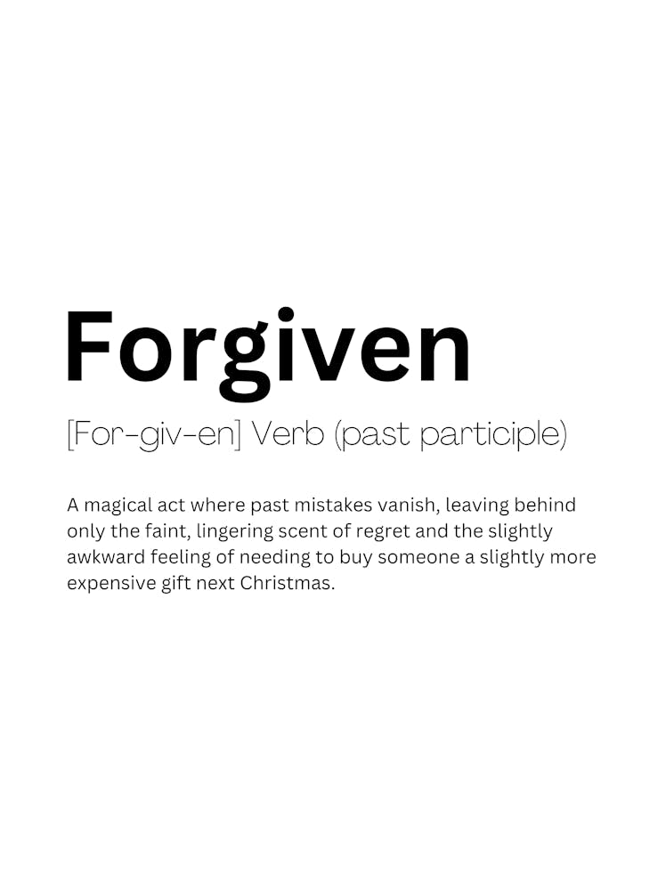 Forgiven Definition Meaning