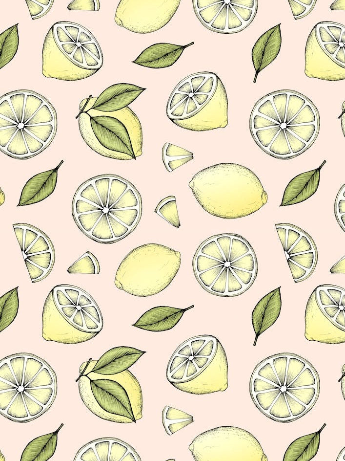 Lemons On Pink
