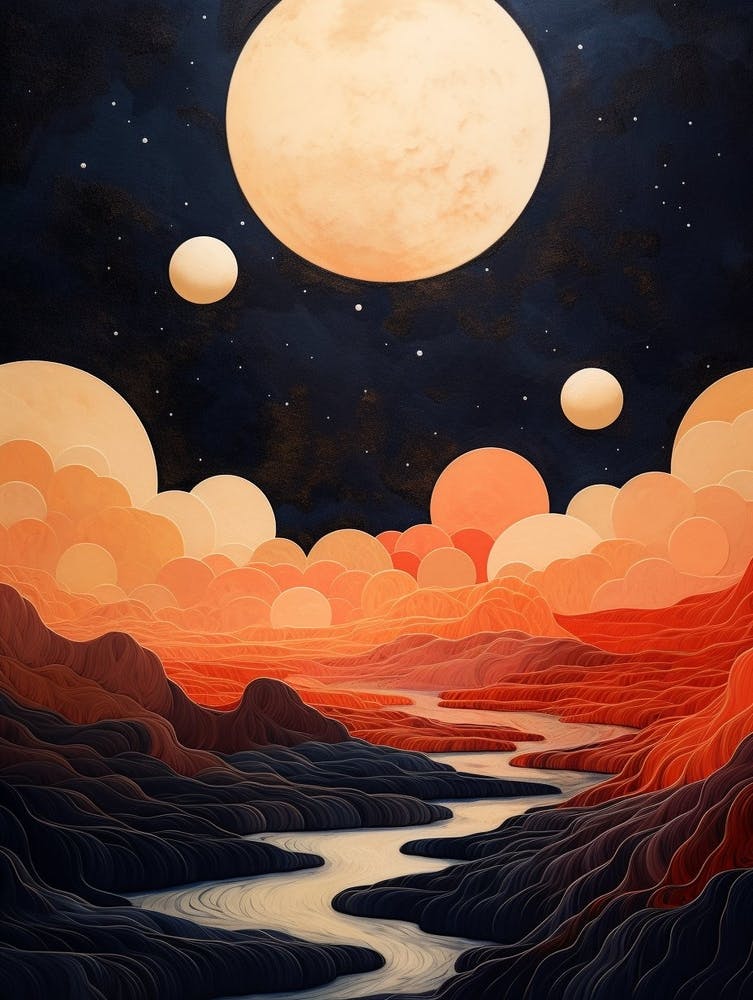 Moon Abstract Minimalist 6