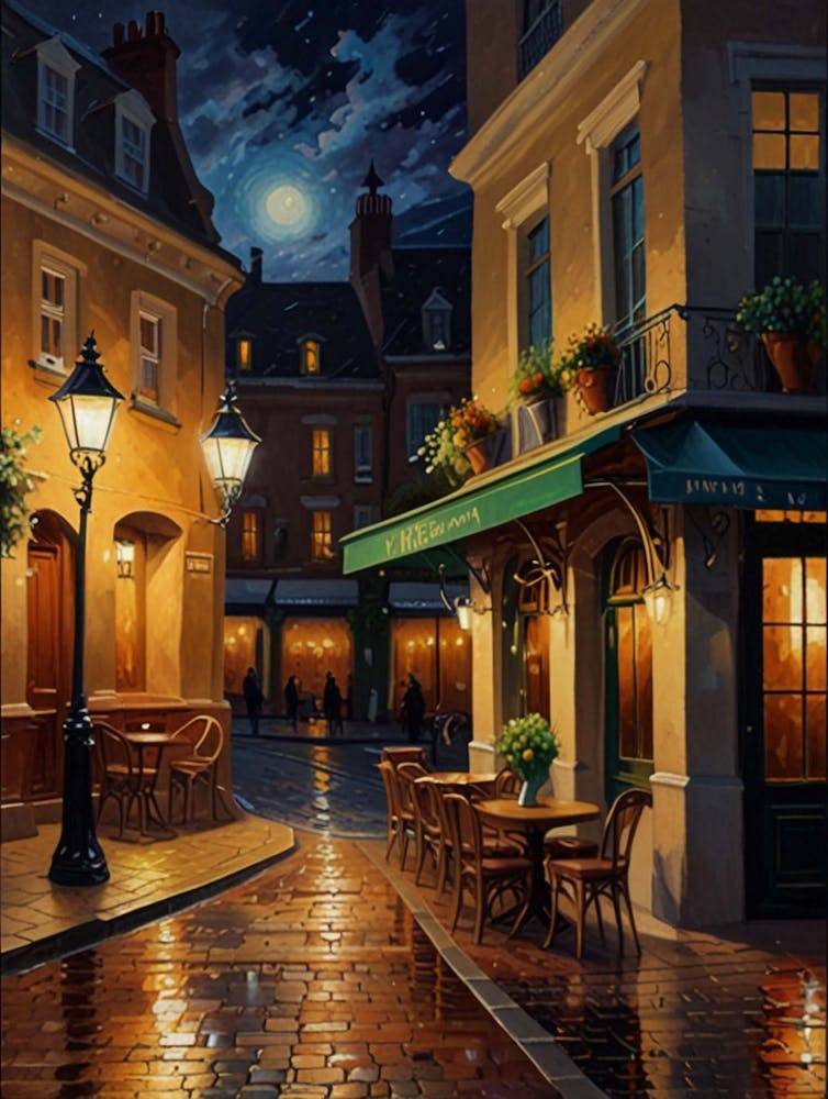 Cafe Terrace At Night, Van Gogh 1