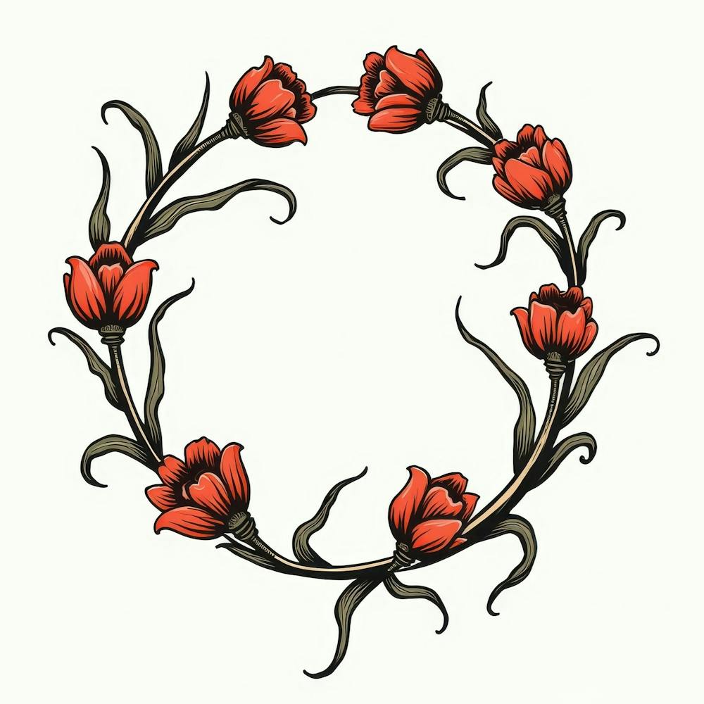 Tulip Wreath