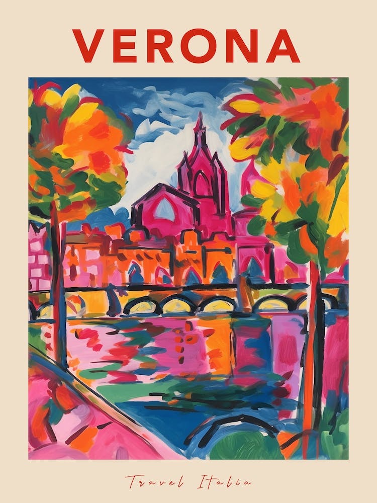 Verona 2 Italia Travel Poster