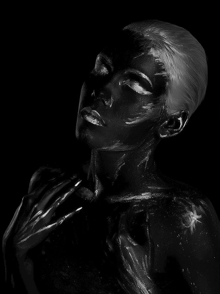 Black And White Portrait Of A Woman 10