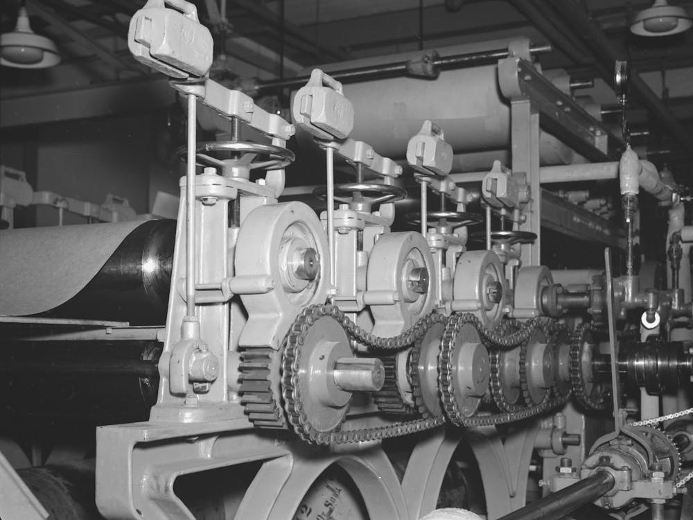 Pattern Of Fiberboard Machine Forest Products Laboratory, Madison, Wisconsin By Russell Lee