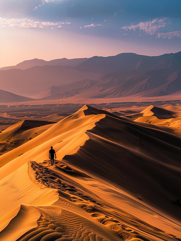 Sand Dunes At Sunset 1