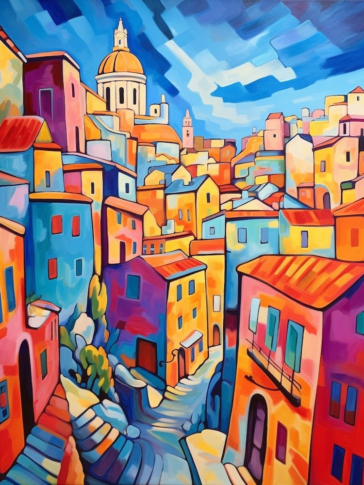 Valletta Malta 2 Fauvist Painting