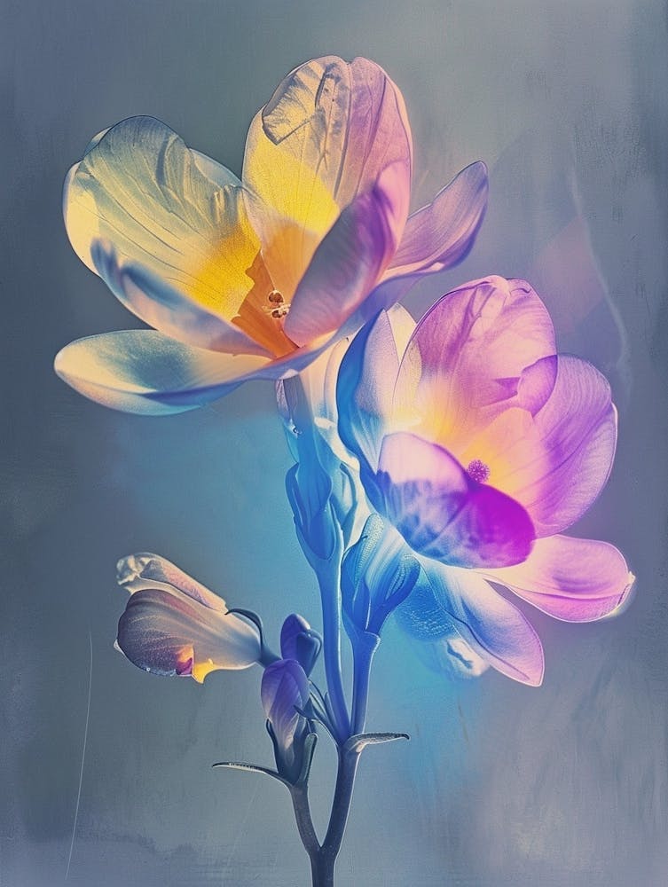 Iridescent Flower Freesia 1