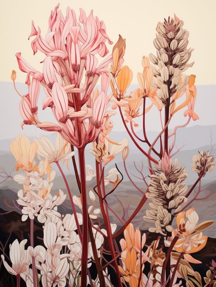 Blumenillustration Känguru-Pfoten-Blume 3