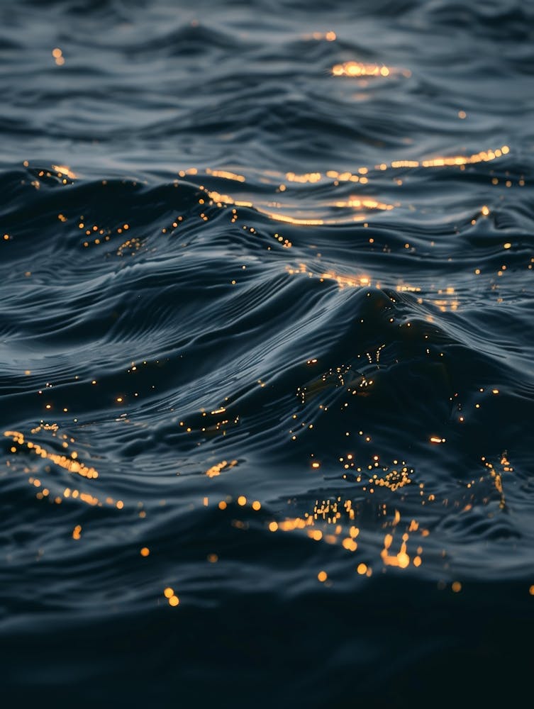 Goldfunkeln im Wasser