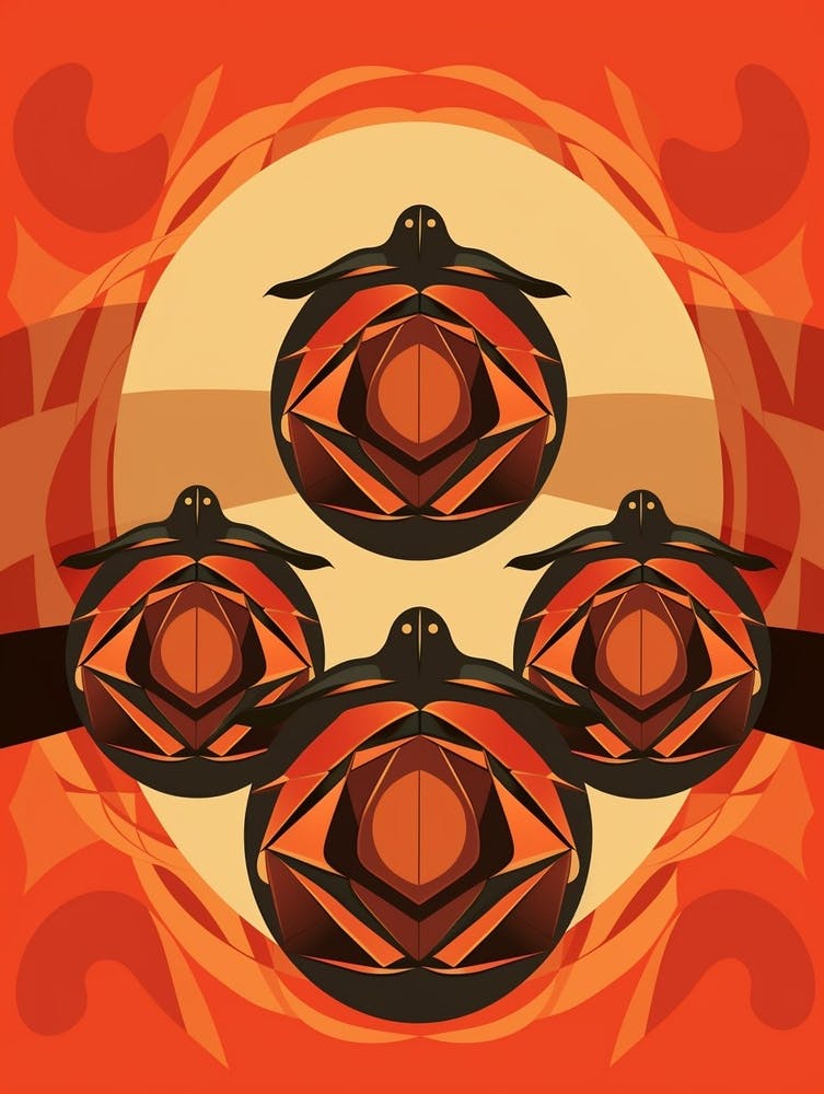 Turtle Minimalist Abstract 3