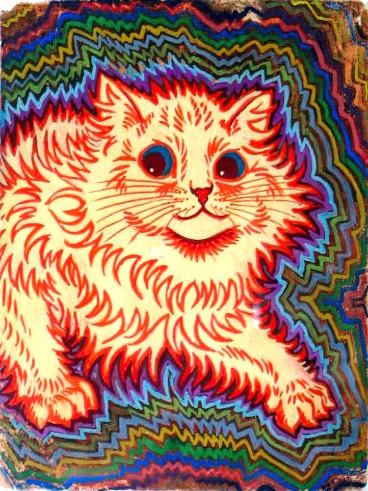 Psychedelic Cat, Louis Wain