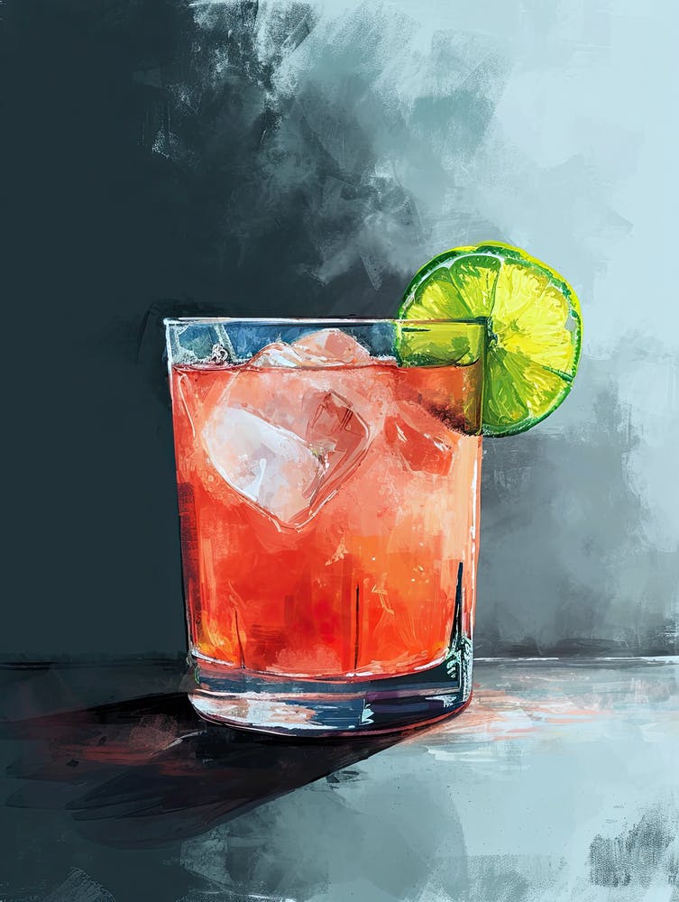 Cocktail In A Glass, Mid Century 1