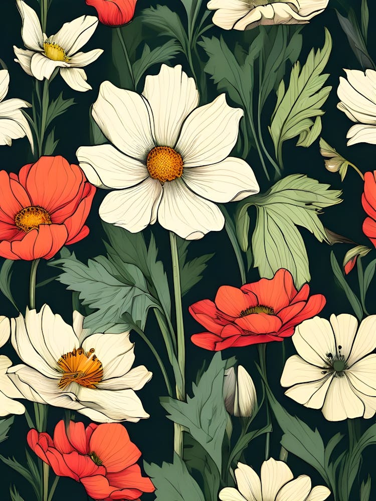 Floral Seamless Pattern 4
