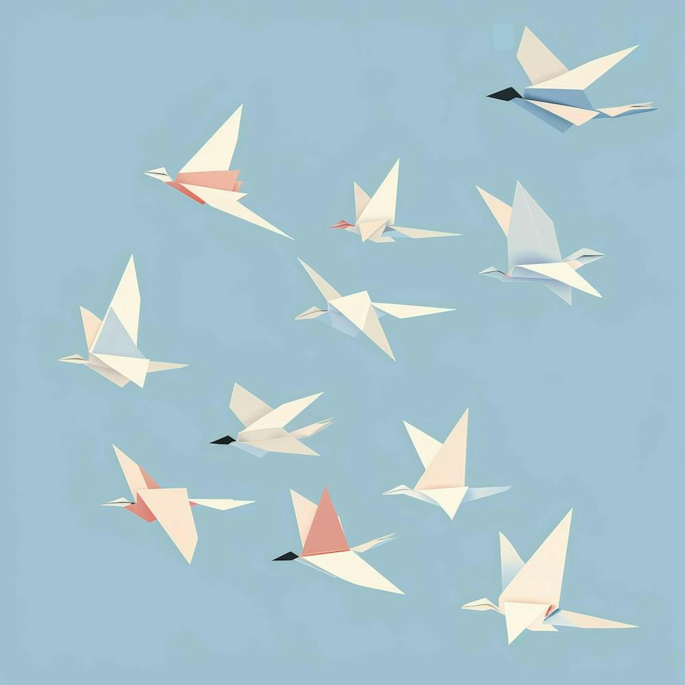 Origami Birds 4