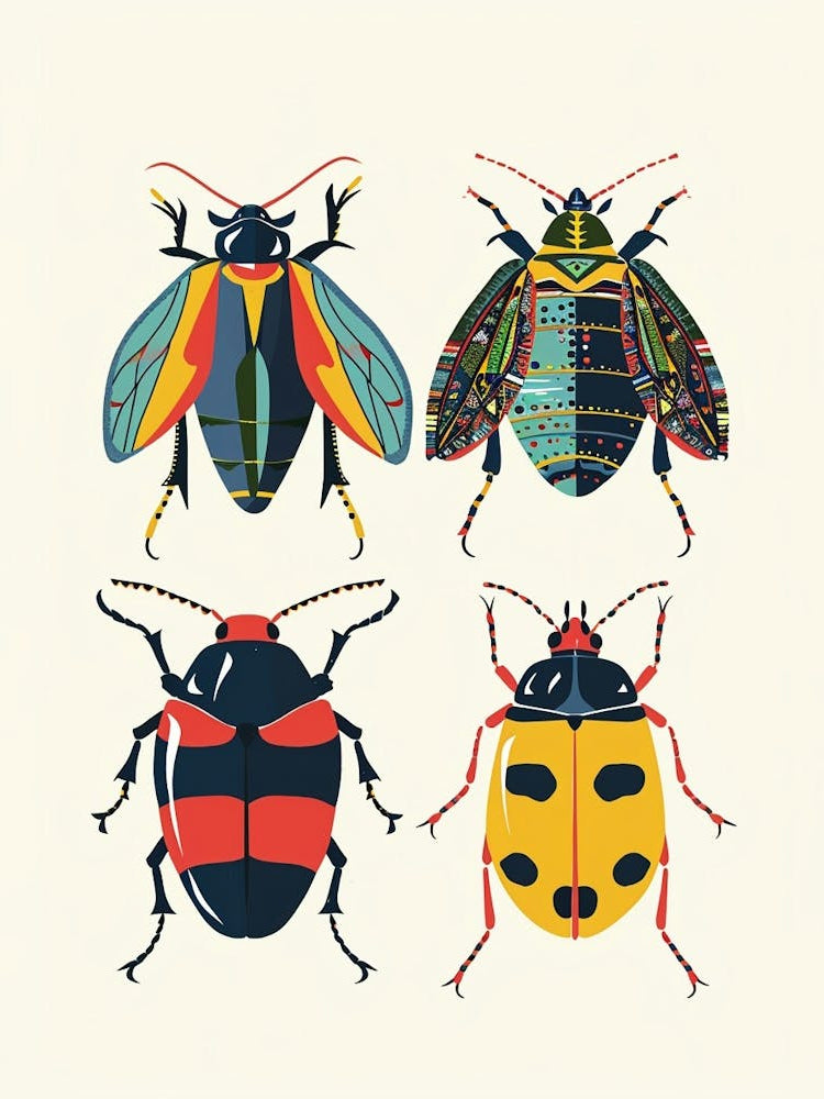 Colourful Insect Illustration Beetle 11