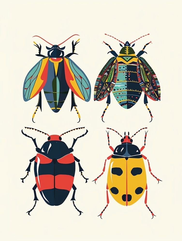 Colourful Insect Illustration Beetle 11