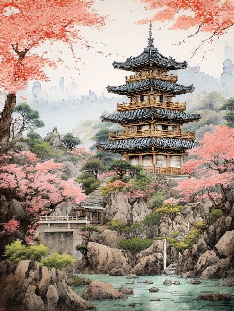 Historical Castles And Temples Japanese Style 1