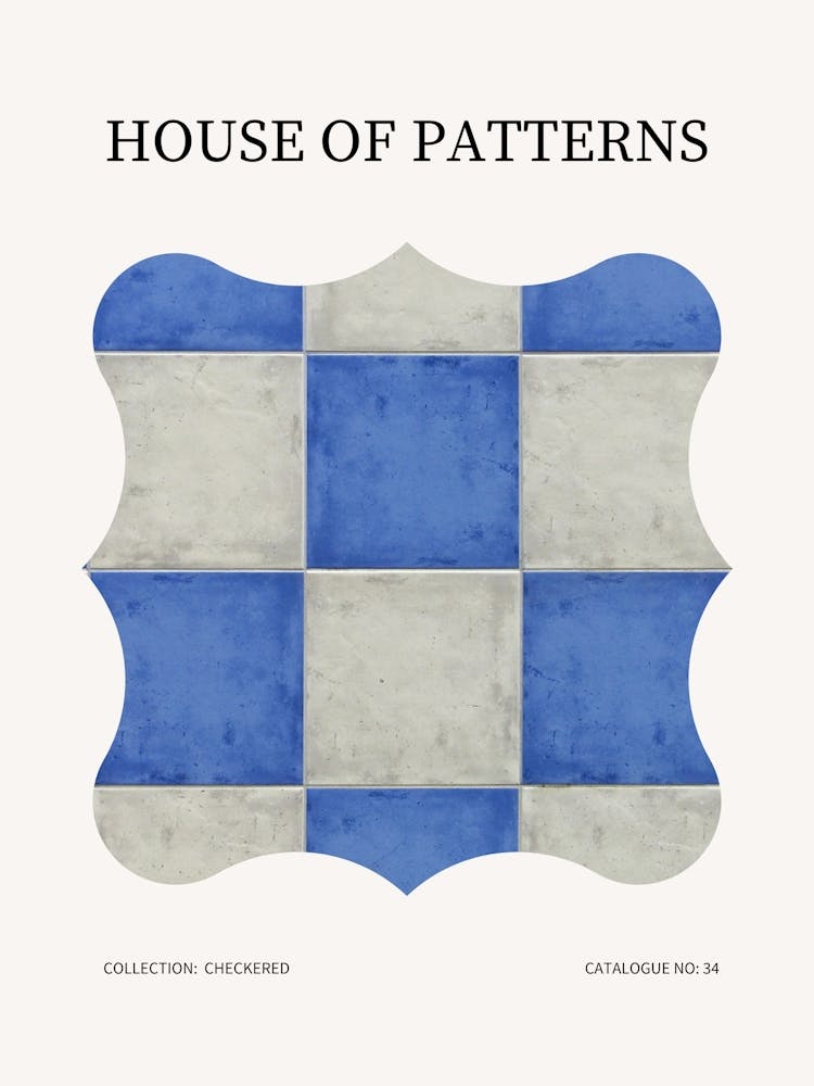 Checkered Pattern Poster 35