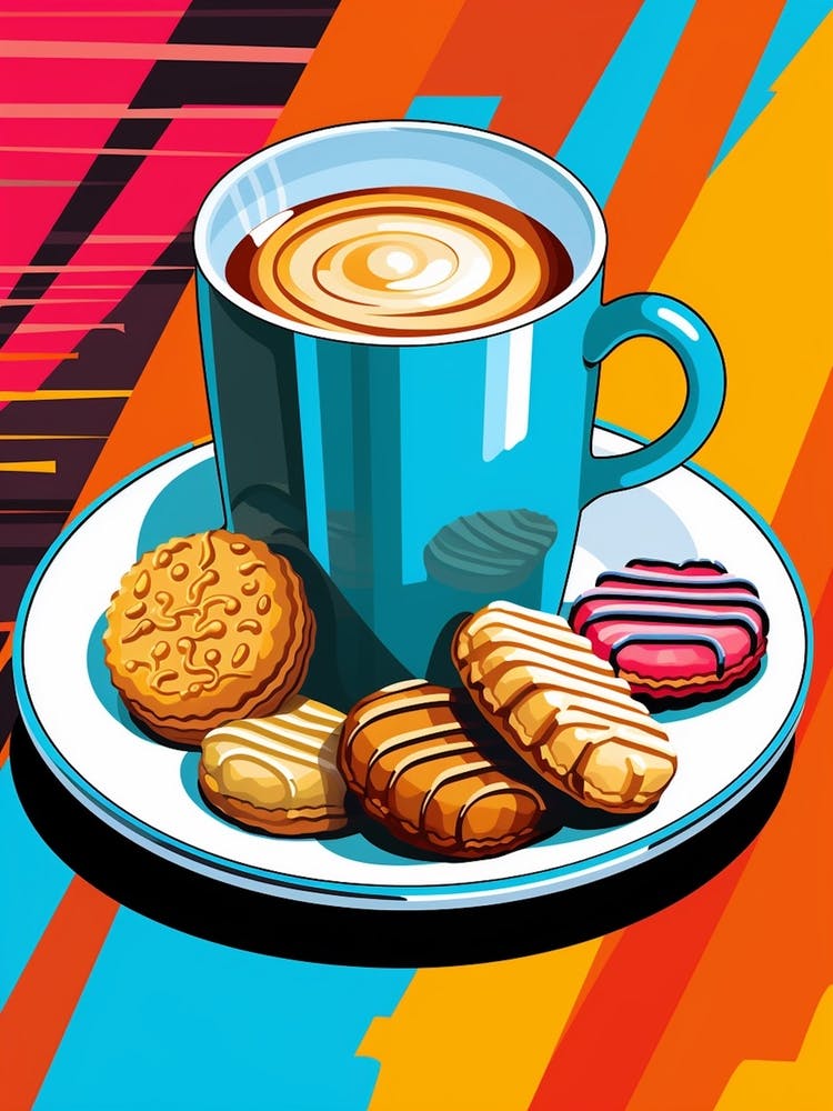 Coffee & Cookies Pop Art