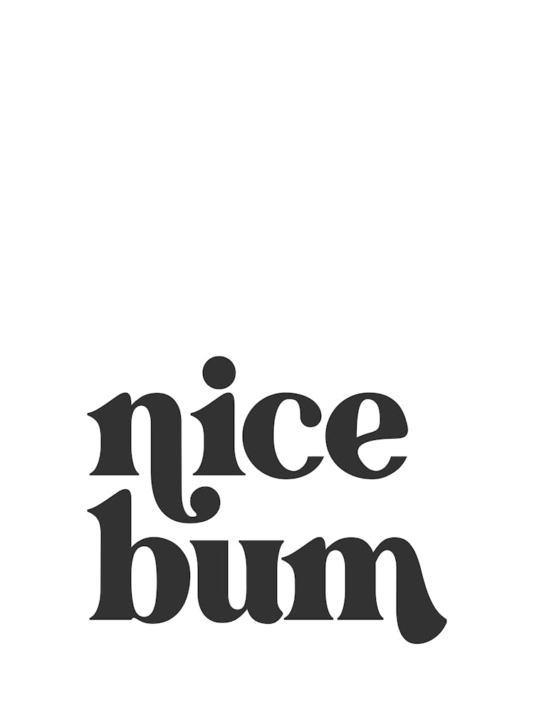 Nice Bum - Black & White - Bathroom