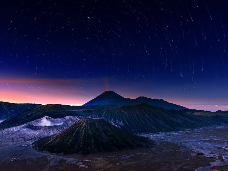 Bromo Mountain At Night