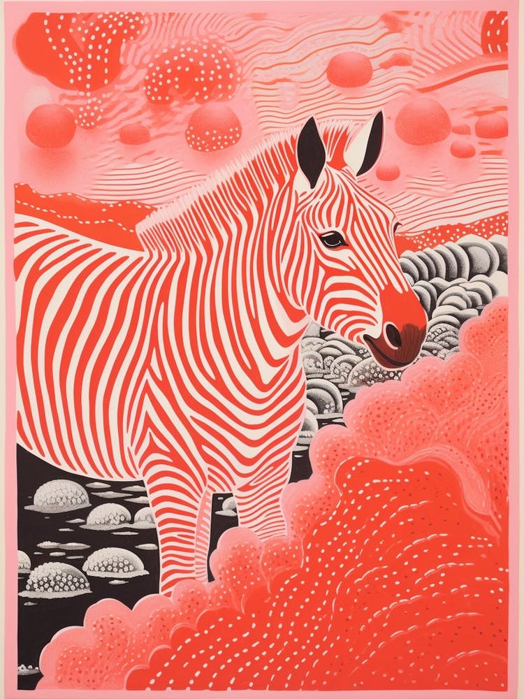 Red Pattern Zebra