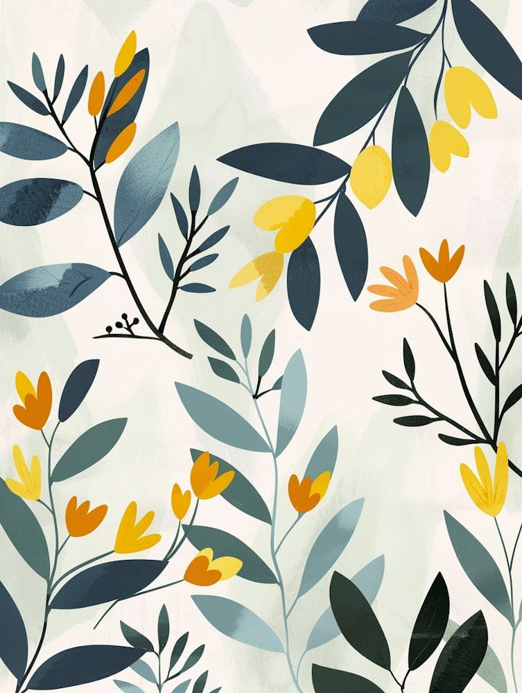 Yew Tree Flat Illustration 7