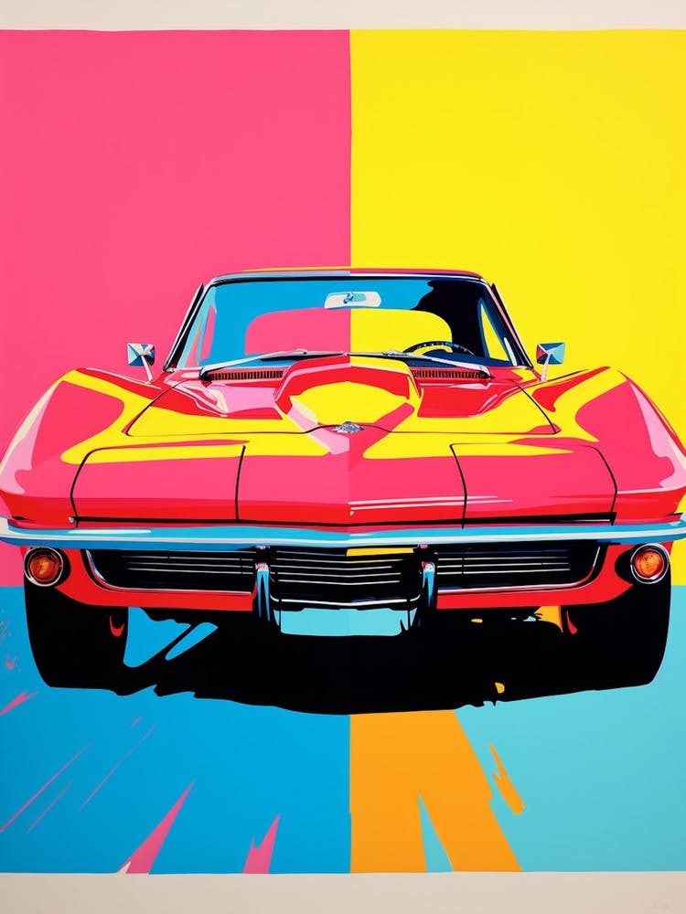 Classic Car Pop Art 2