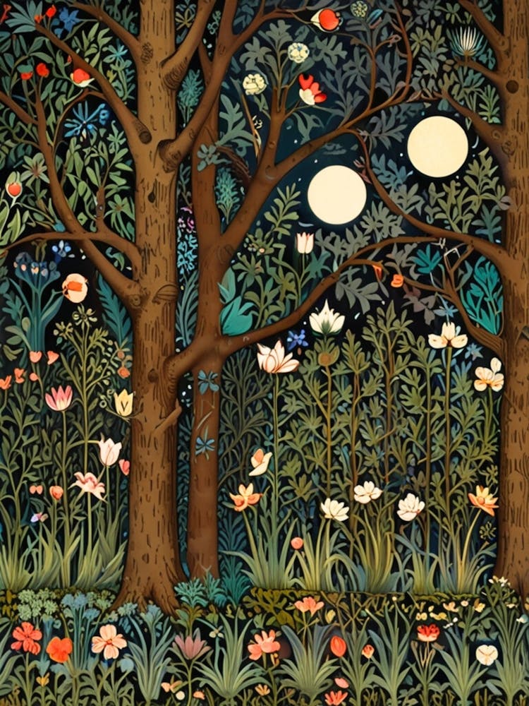 William Morris Forest At Night 49