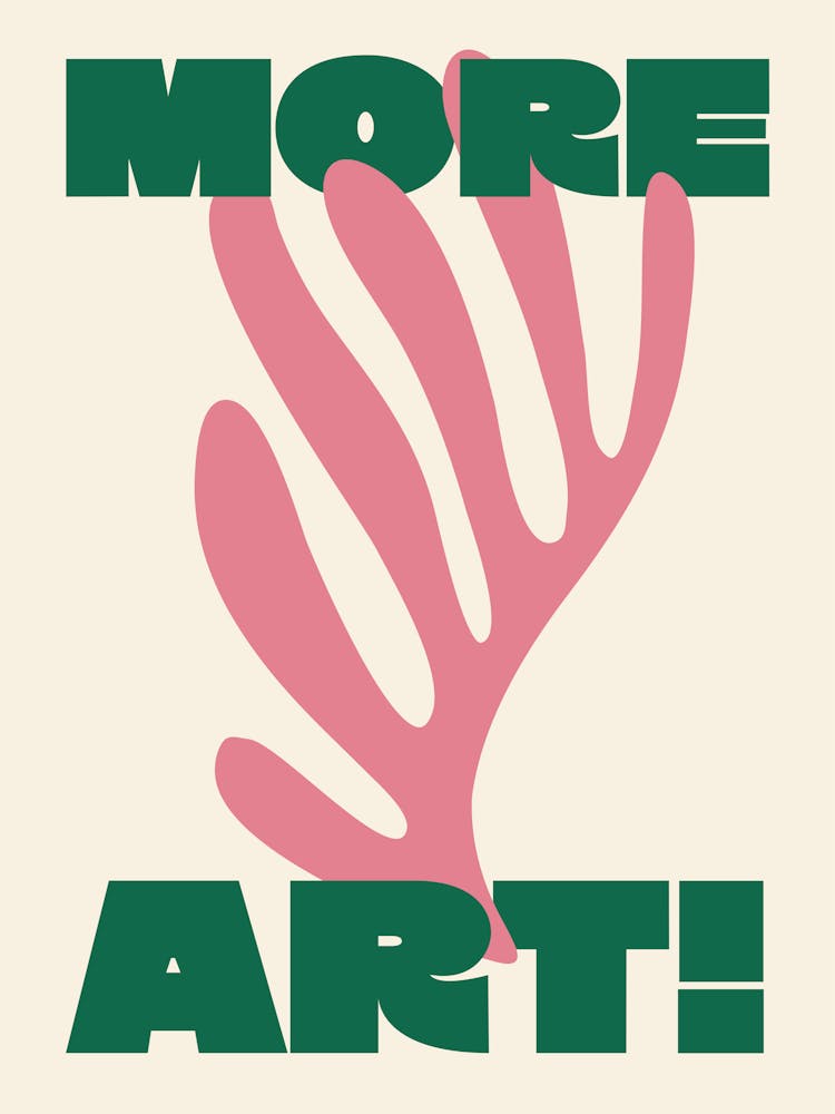 More Art Matisse - Green And Pink