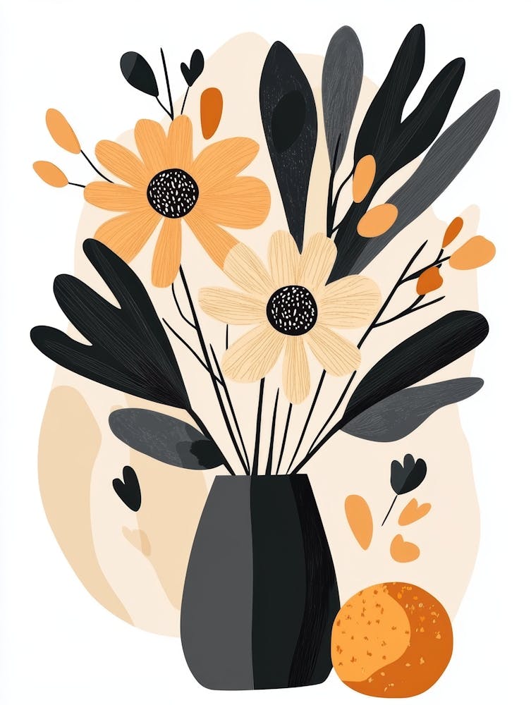 Floral Arrangement In A Vase 8