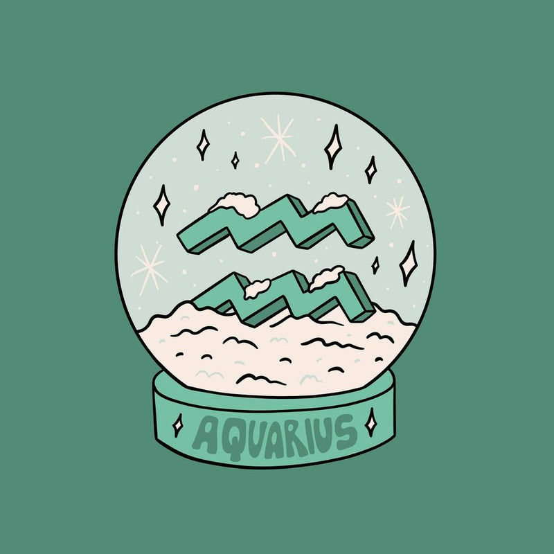 Aquarius Snow Globe