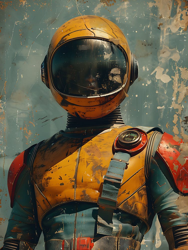 Beautiful Retro Astronaut 2