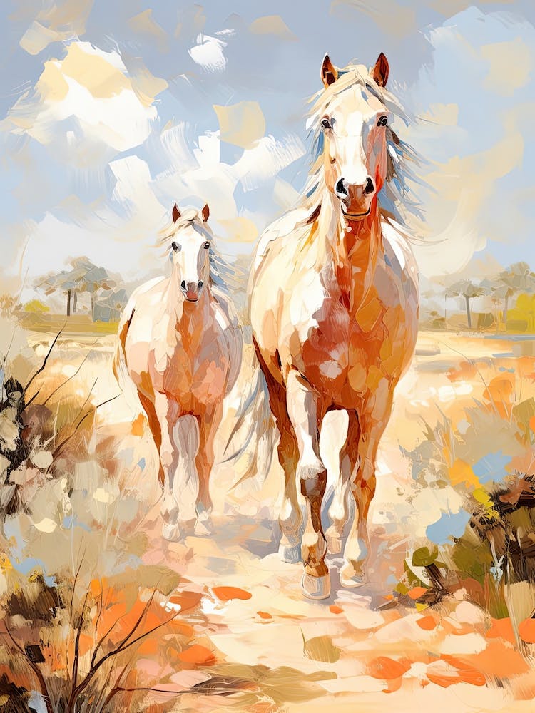Horses Painting In Outback, Australia 2