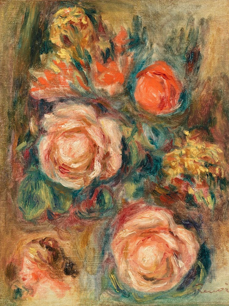 Bouquet Of Roses(1900), Pierre Auguste Renoir