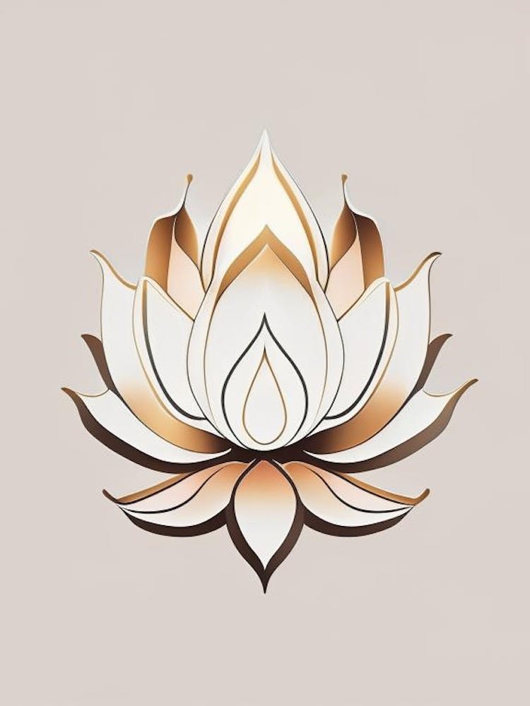 Sacred Lotus Retro Minimal 1