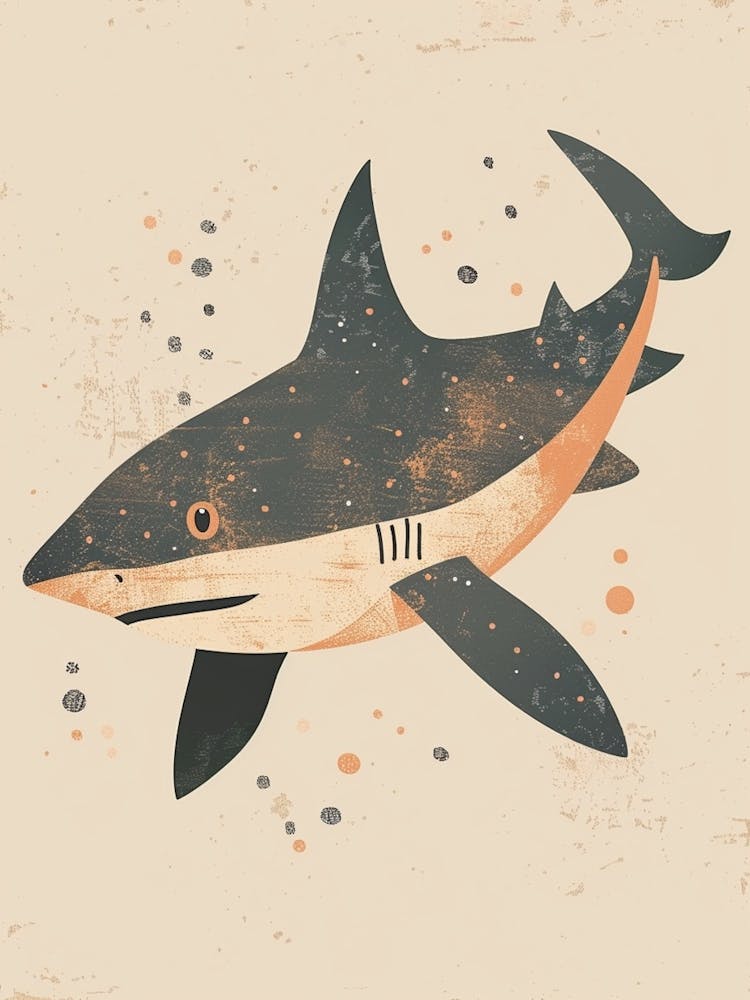 Cute Muted Pastels Shark 2
