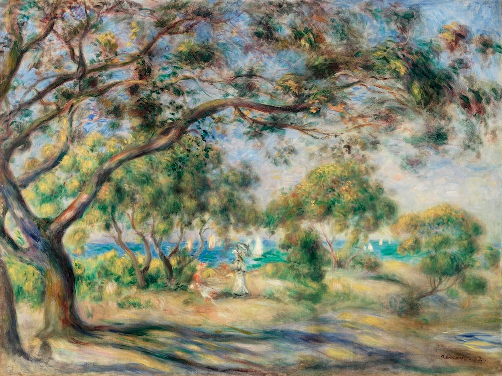 Chair Wood (Paysage) (1892), Pierre Auguste Renoir