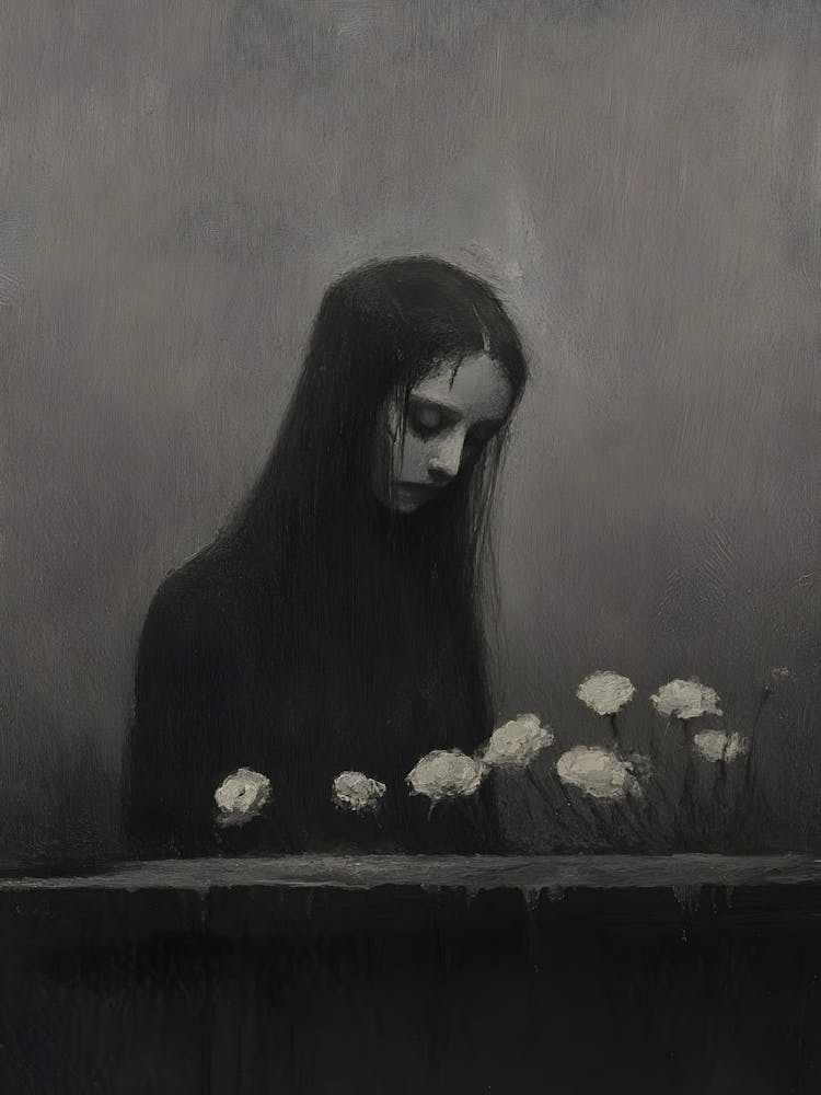 'The Girl With Flowers'