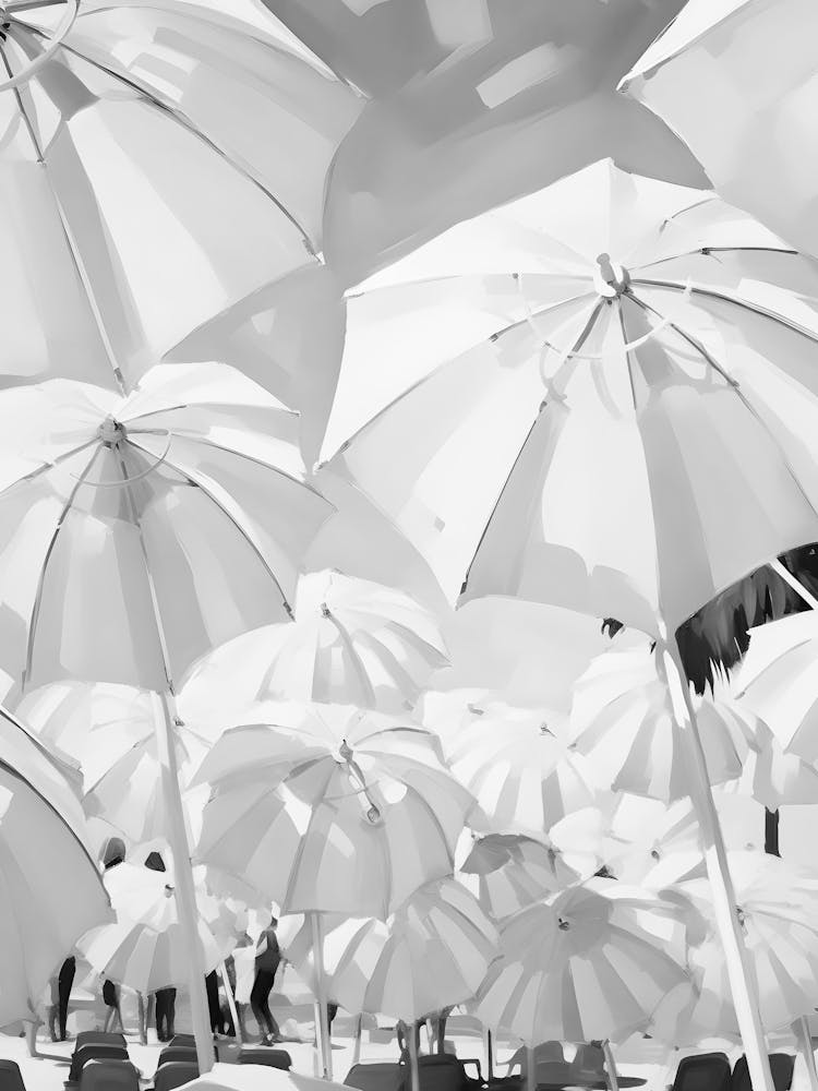 Umbrellas On The Beach 13