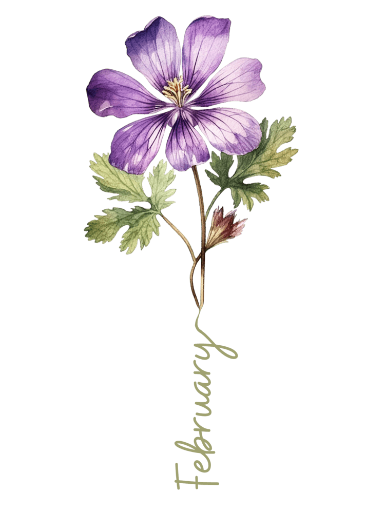 February Birth Flower Birth Month Botanical