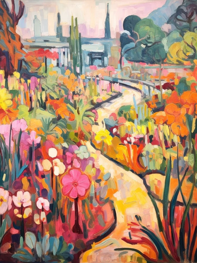 Autumn Gardens Painting Phipps Conservatory And Botanical Gardens 1