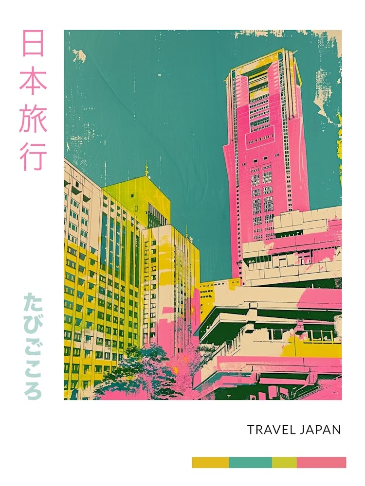 Japanese Food Duotone Silkscreen Poster 3