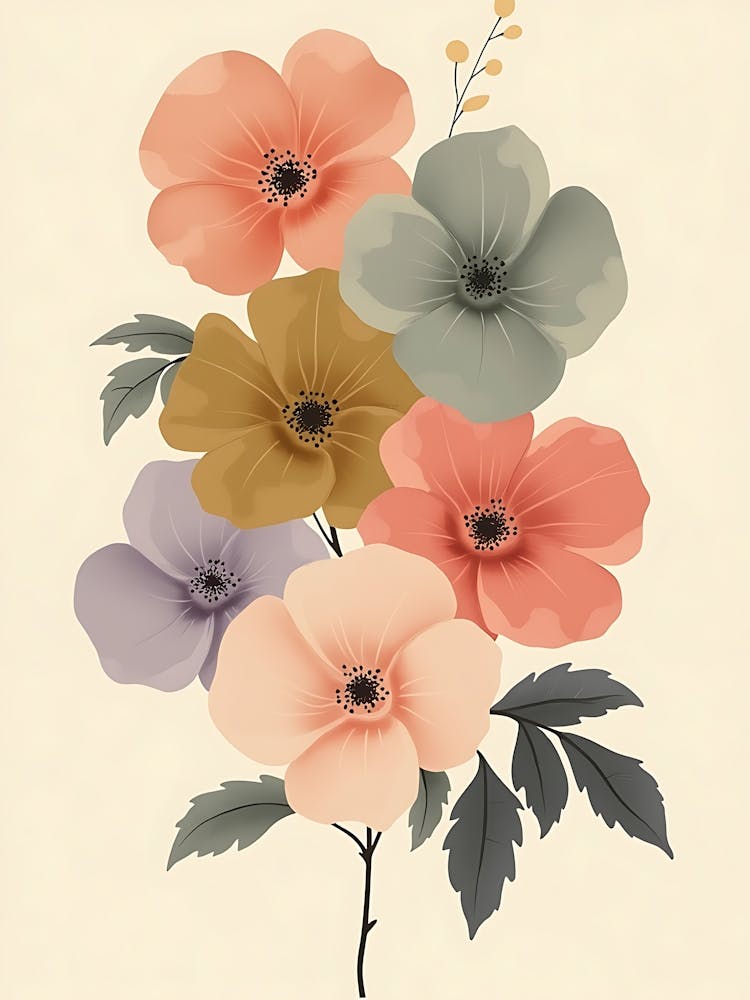 Abstract Floral Harmony