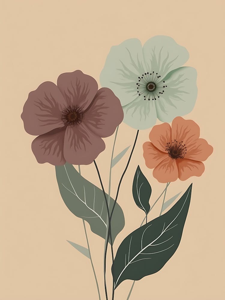 Hand-Drawn Floral Sketches | Delicate Botanical Wall Decor