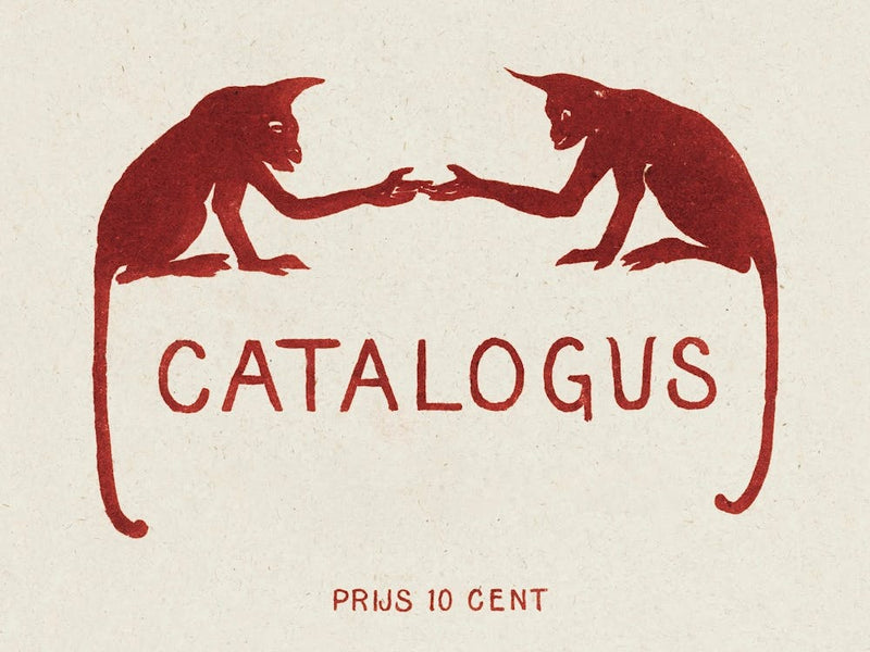 Catalog Cover With Two Monkeys, Theo Van Hoytema (1900), Theo Van Hoytema