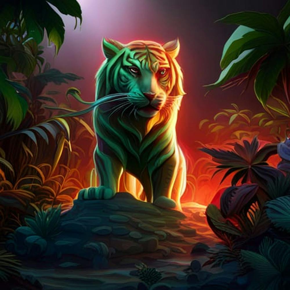 Tiger In The Jungle