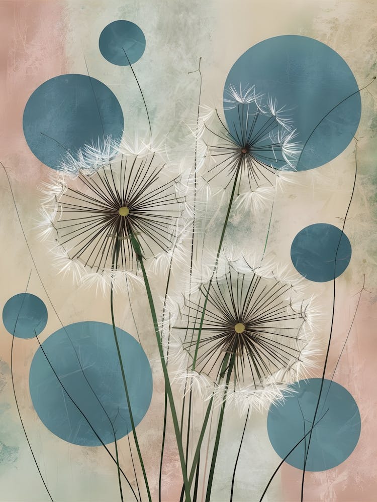 Dreamlike Delights: Dandelion Seeds in a World of Soft Textures and Colors